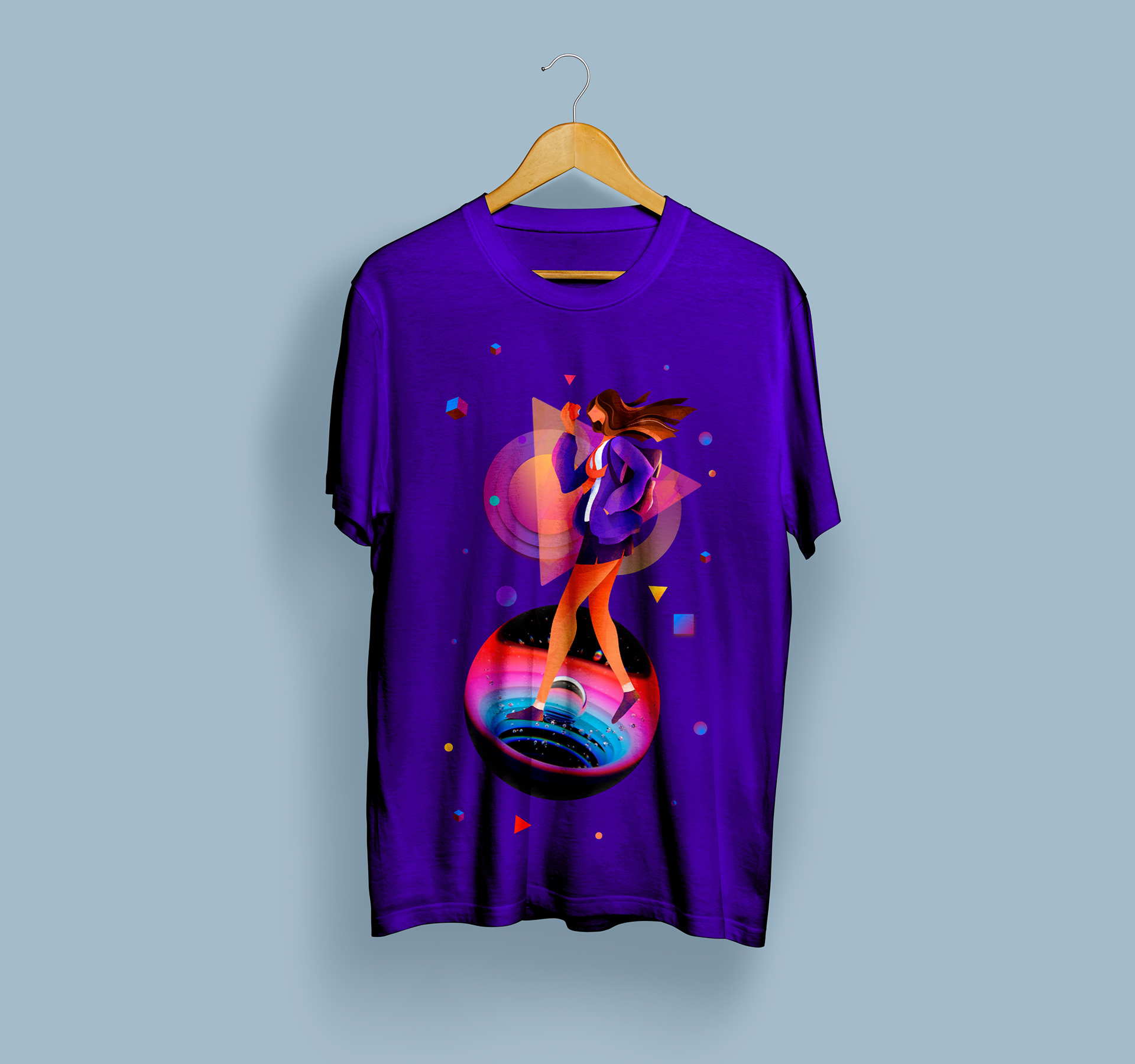 Walk in Space T-Shirt Design
